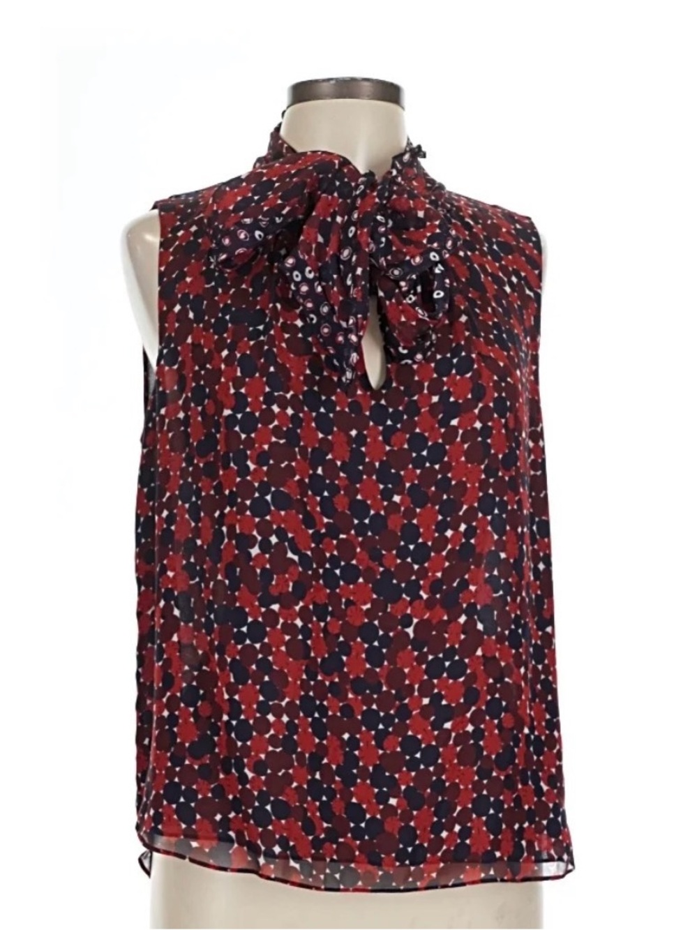 Diane Von Furstenberg sleeveless silk blouse